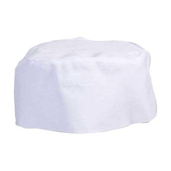 Calot de cuisinier réglable - Blanc